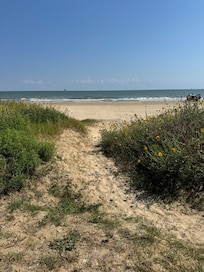 Private path to the beach