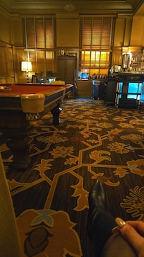 Pool table.