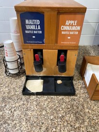 Waffle flavor options. Recommend the apple!