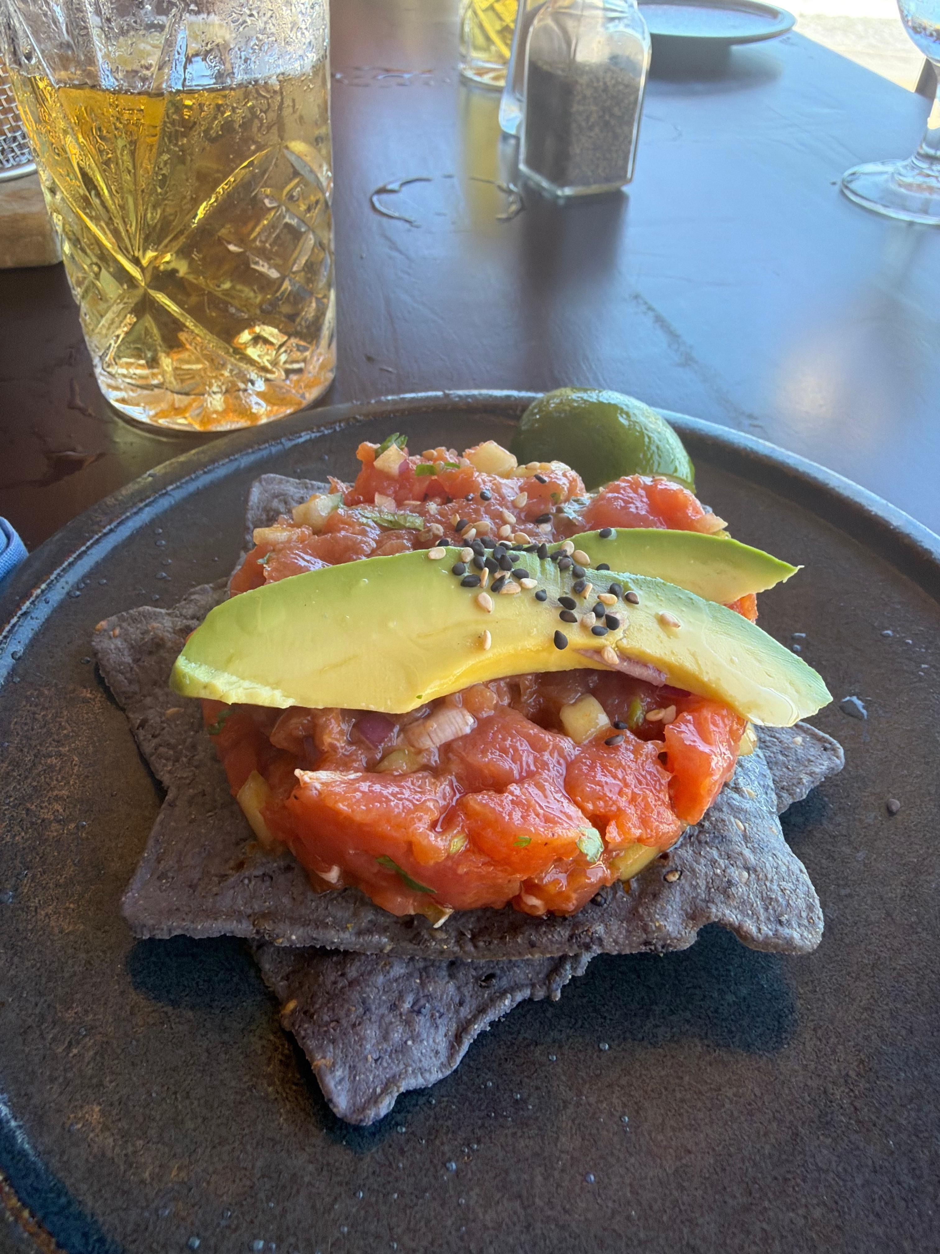 Tuna tostada from Blaze