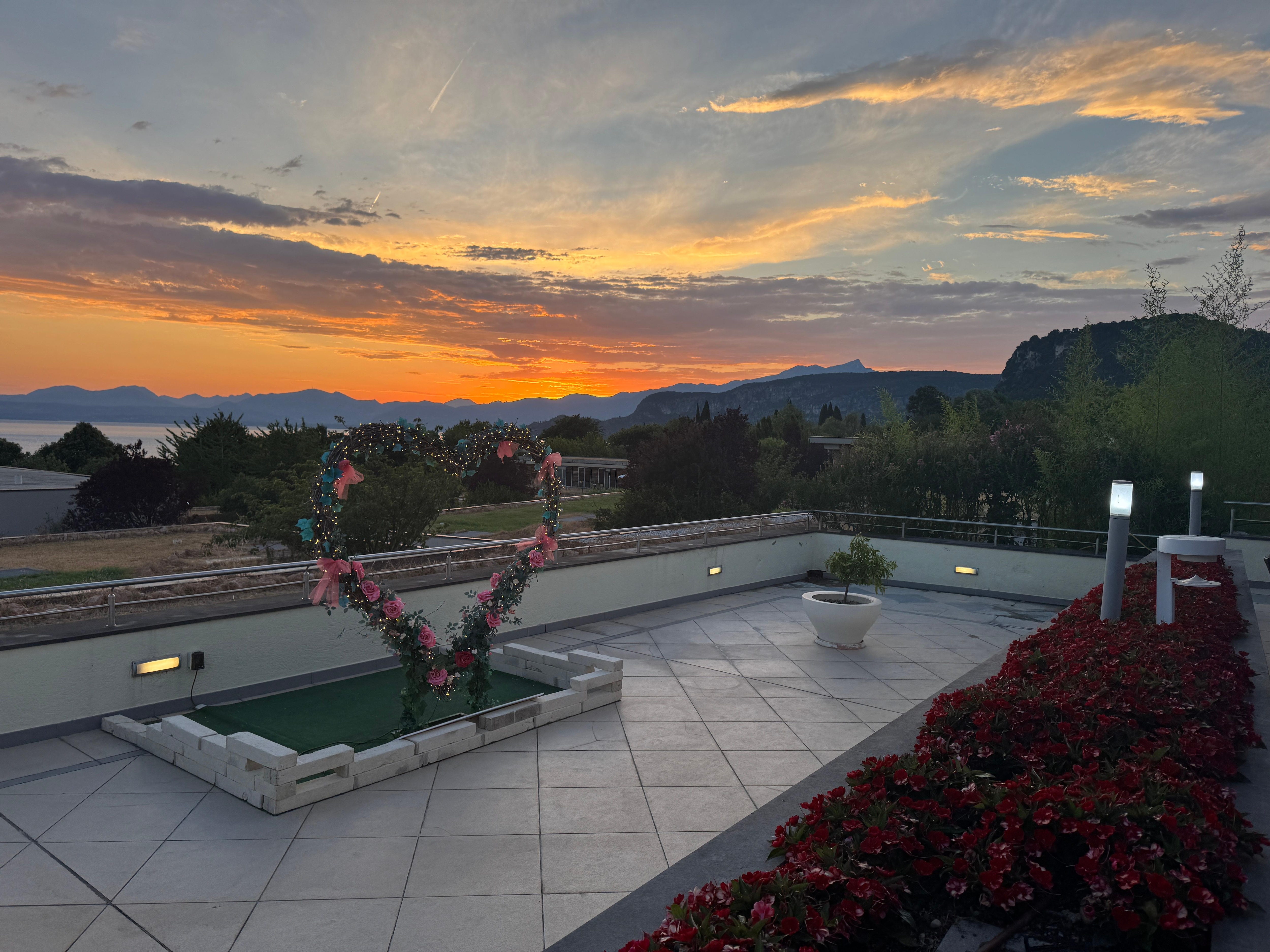 Ausblick Restaurant- Frühstück