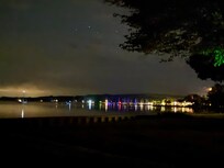 Harbor at night from back yard