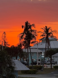 Sunset from second floor deck.