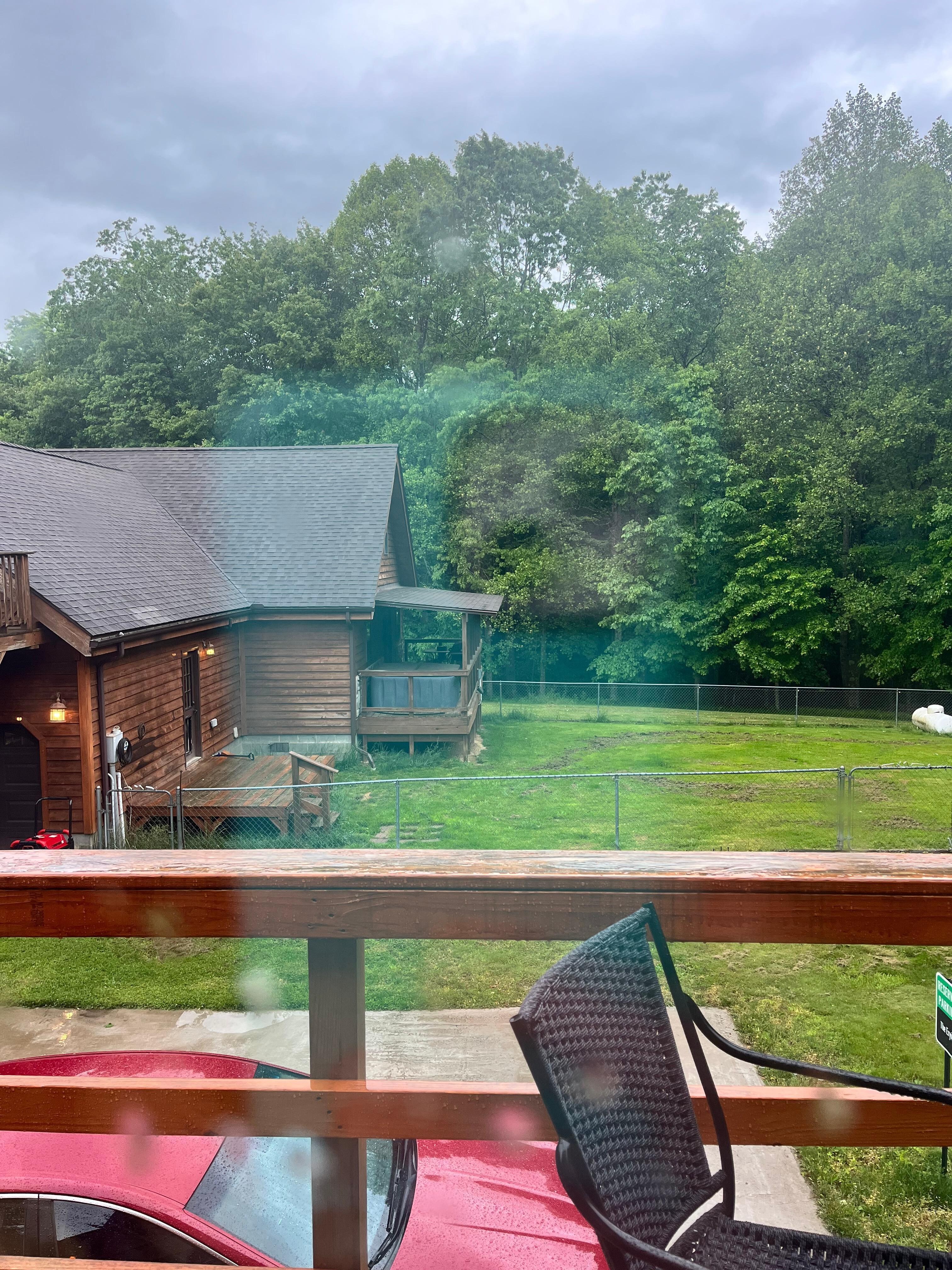 View from the “deck”