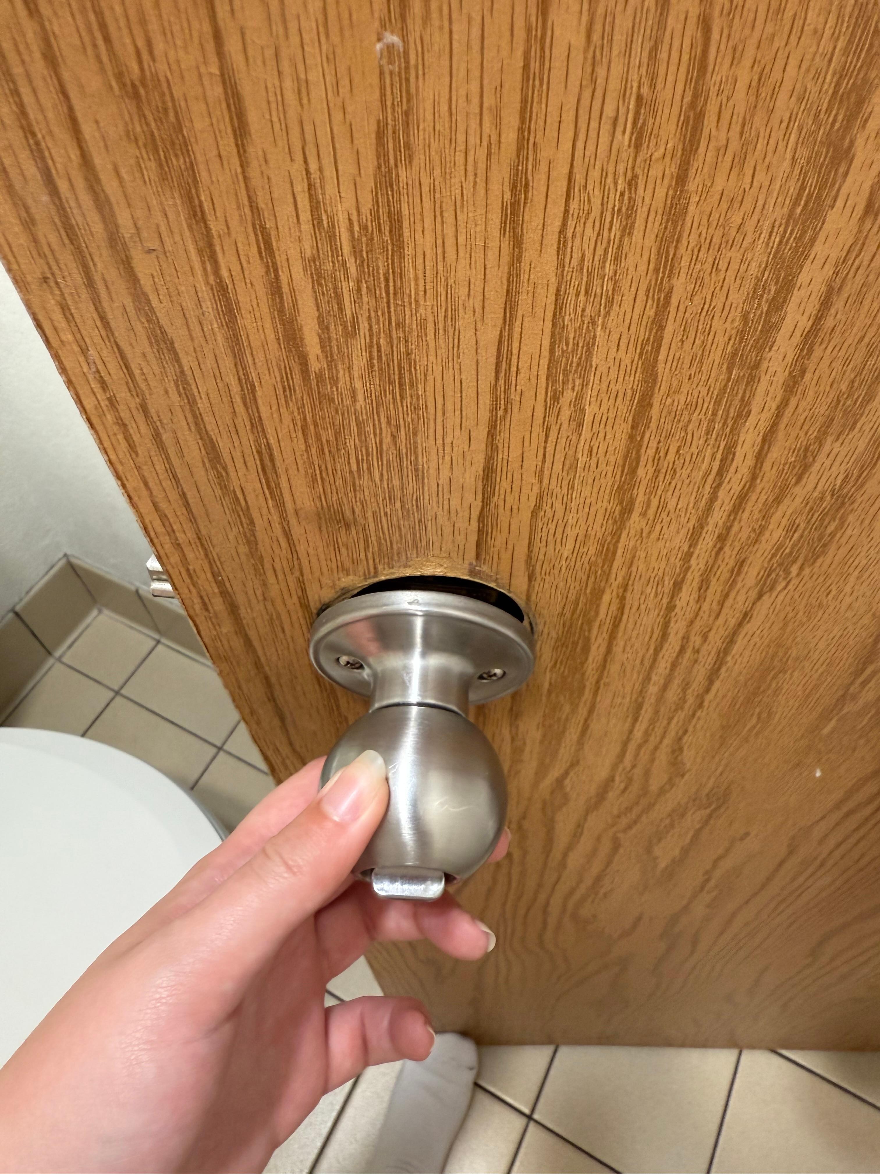 Loose/broken bathroom handle