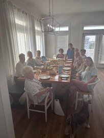 Family Dinner Around the Table