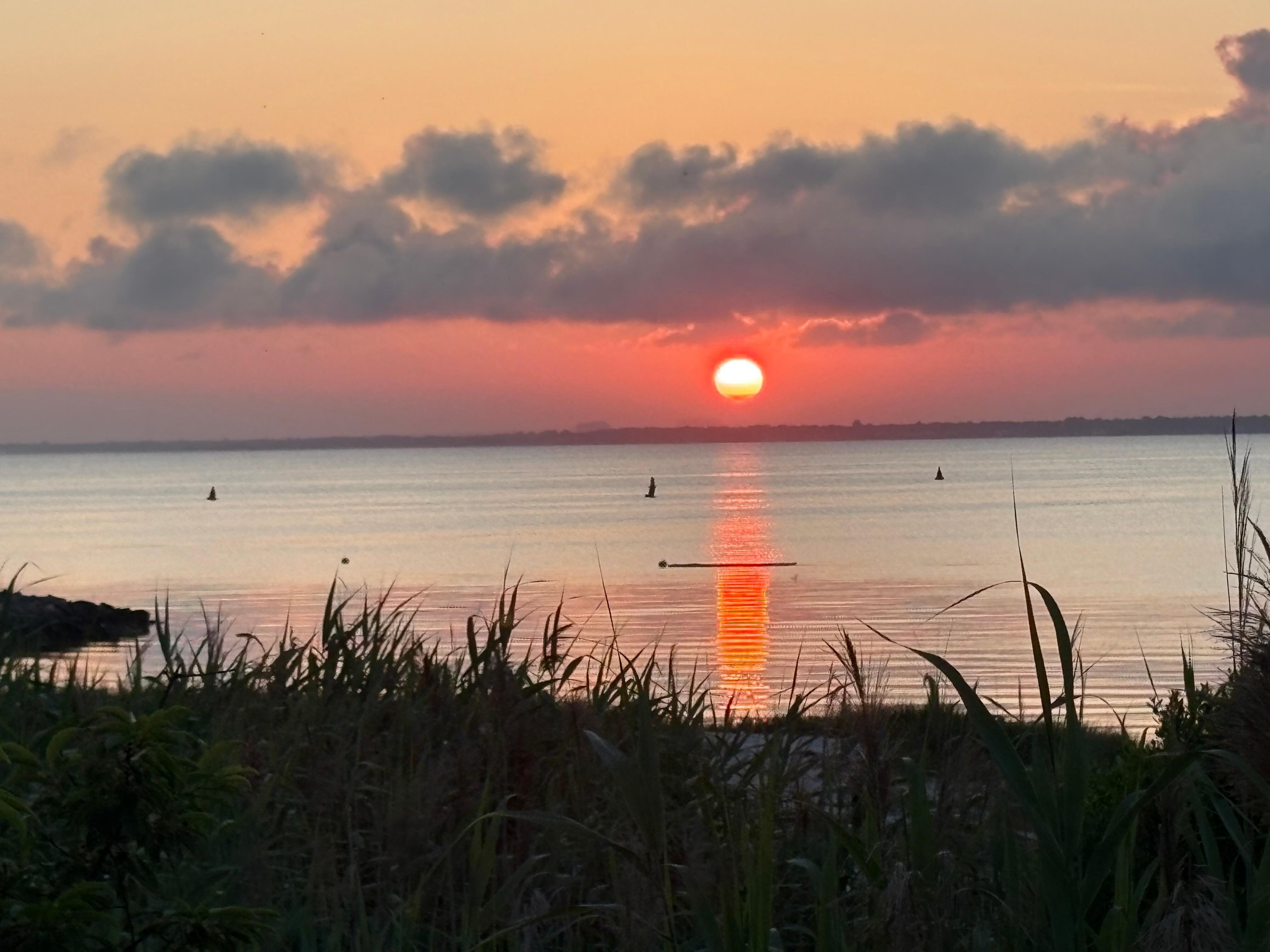 Sunset from deck