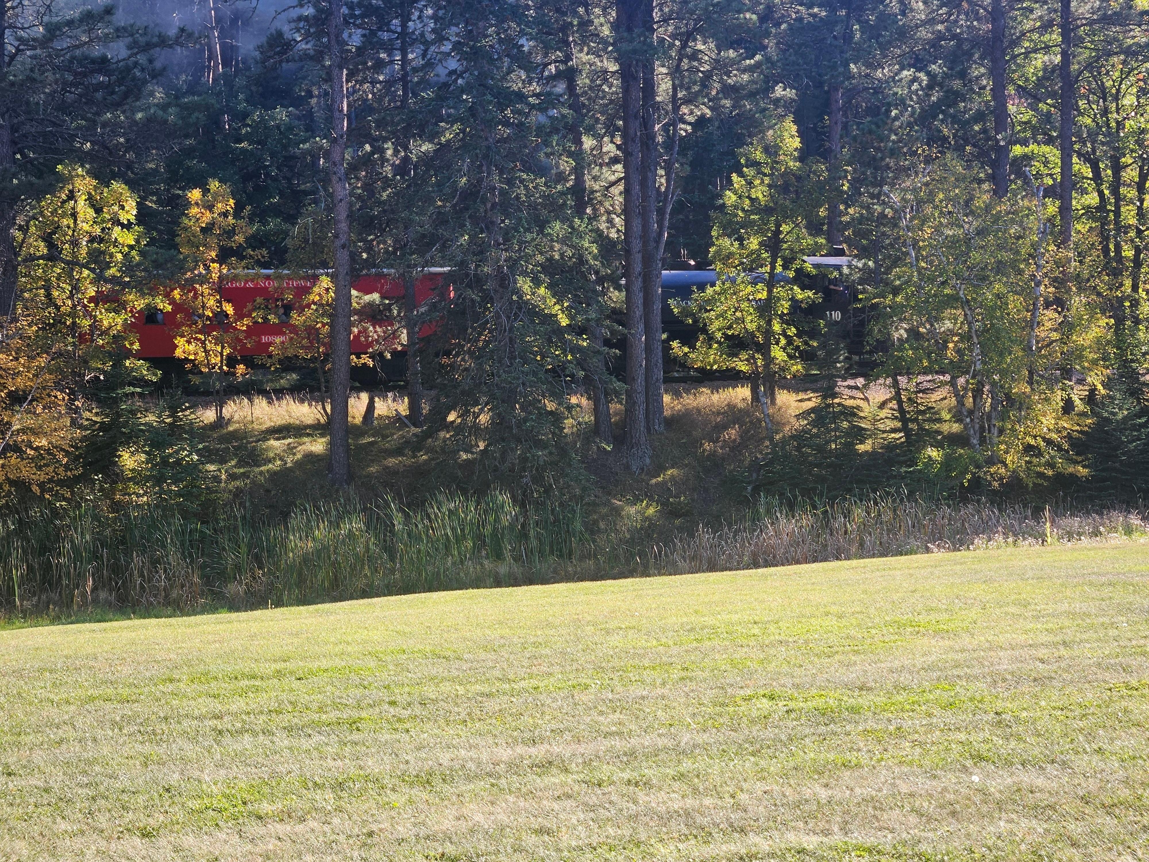 The train traveling out of Keystone.  We enjoyed seeing it and it was never noisey.