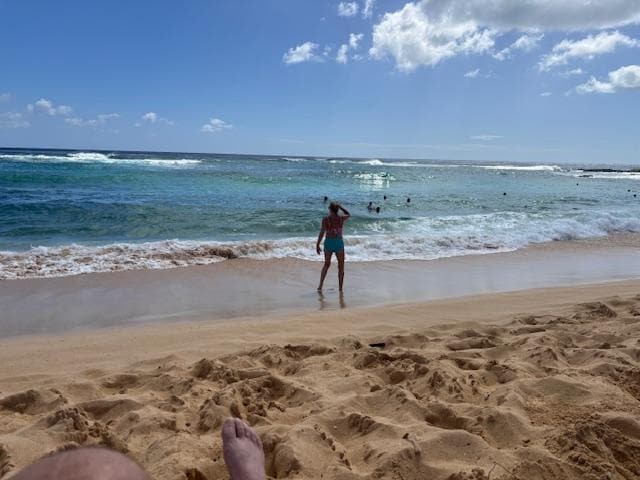 Enjoying Kiahuna Beach