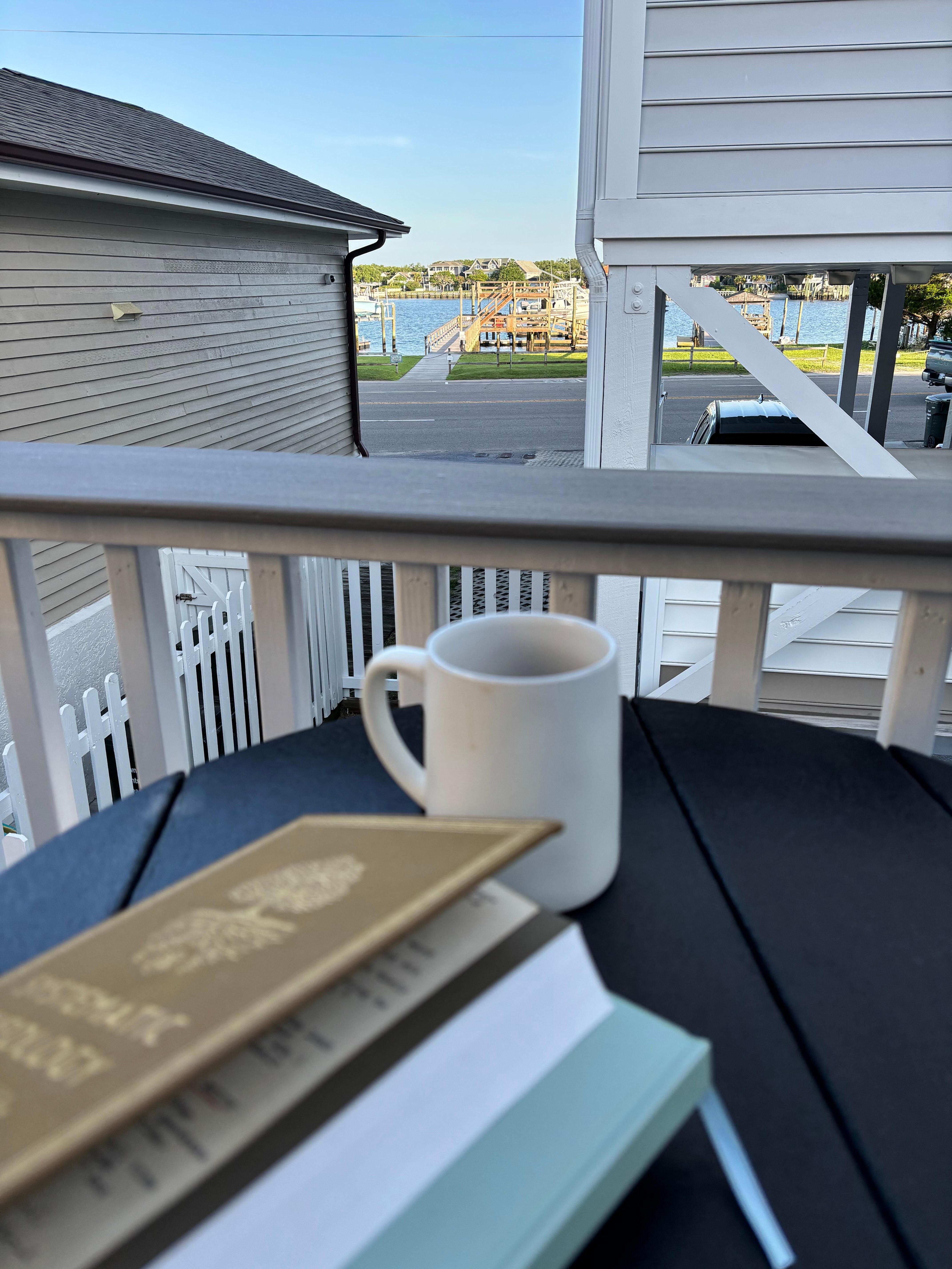 View from the side deck.