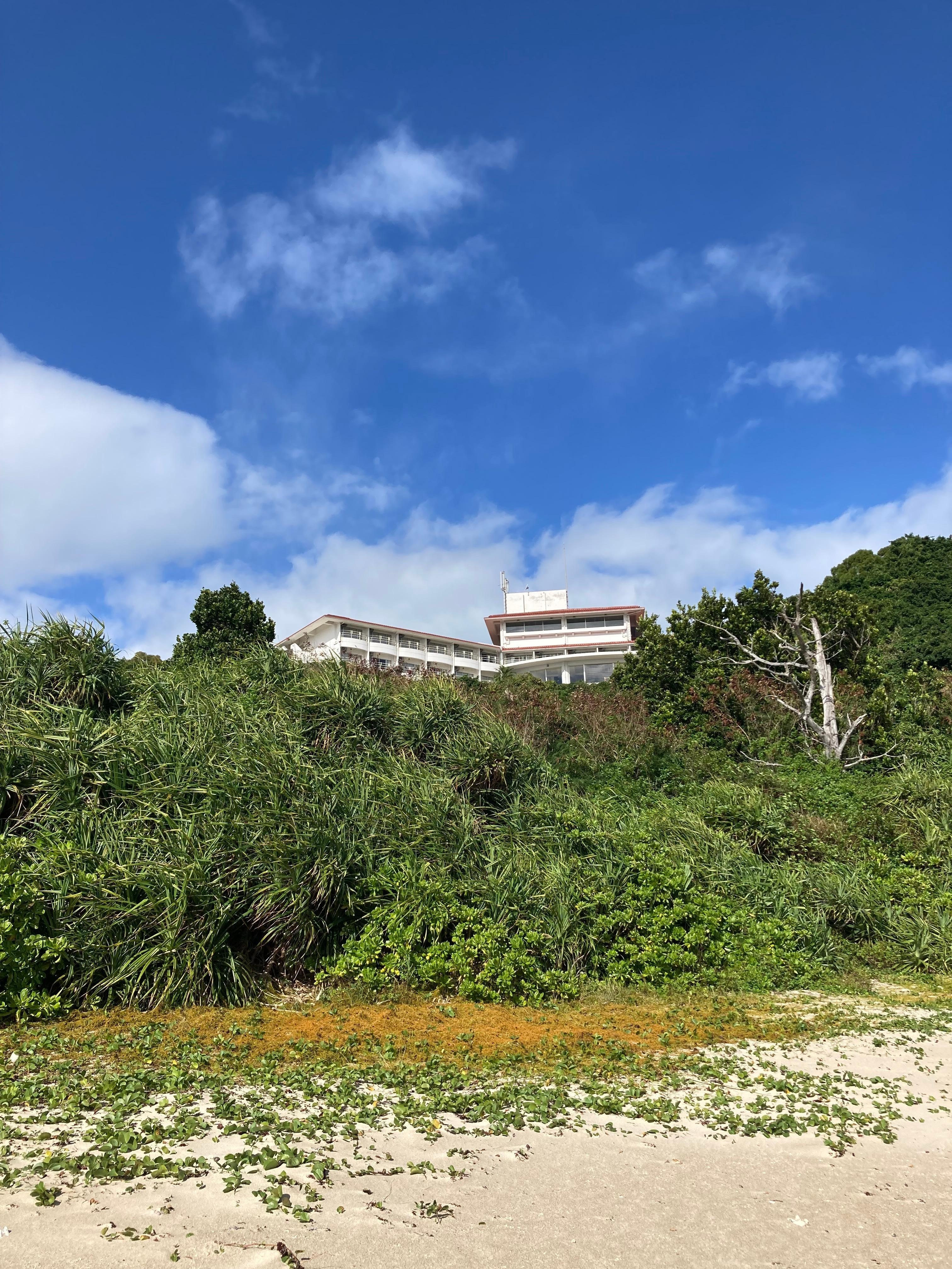 Picture of the house taken from the beach 