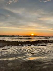 Beautiful beach just across the street.