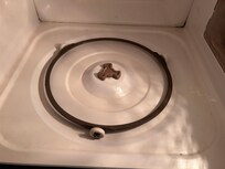 Microwave was dirty.