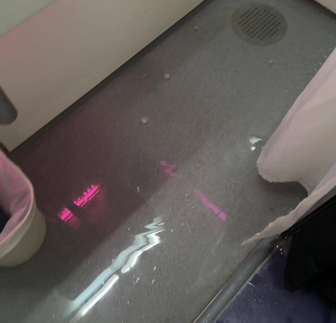 Shower drain blocked