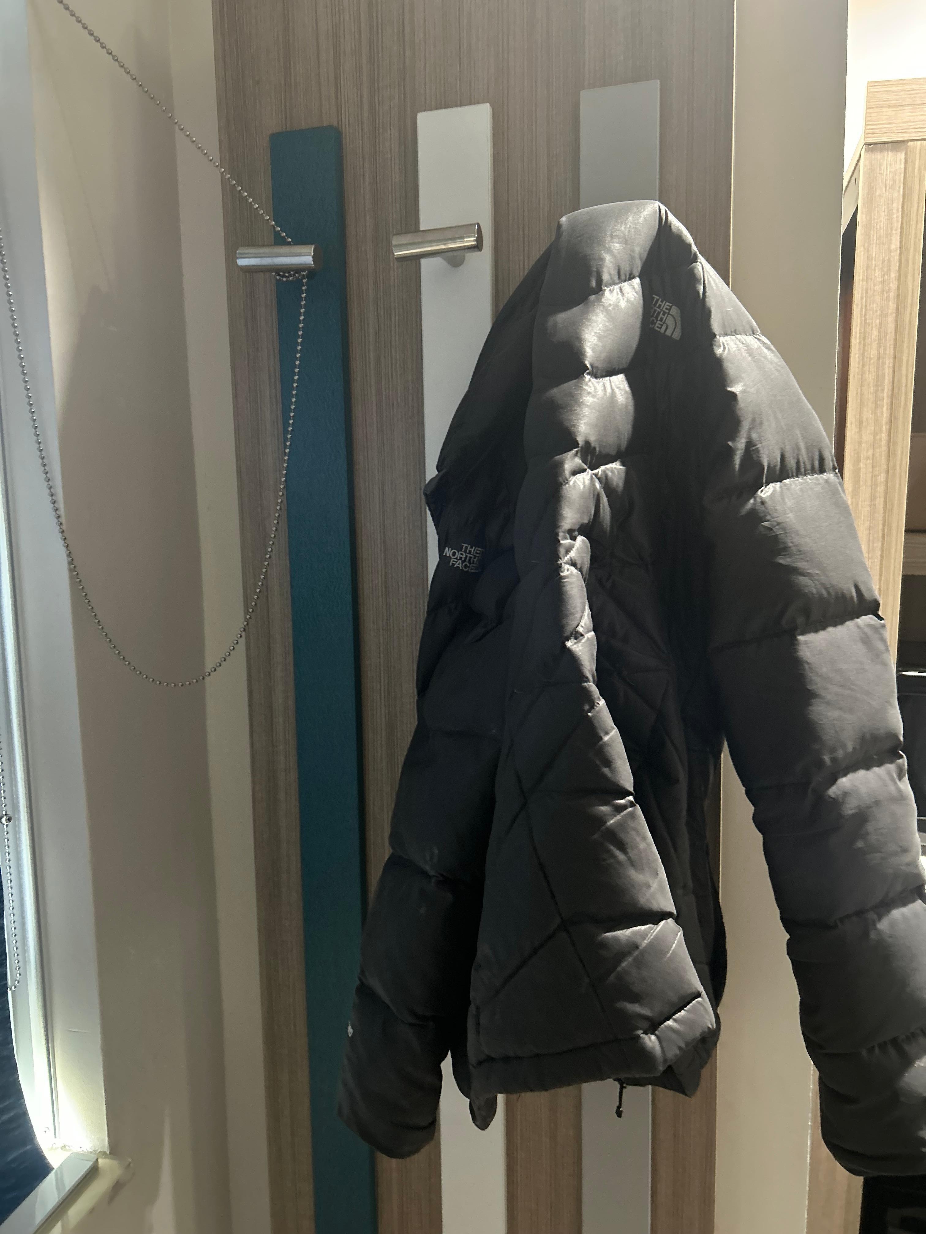 No closet just hooks