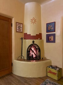 A warm cozy fire to help me relax at the end of the day! Remember to save some wood for the morning. Restocked daily.