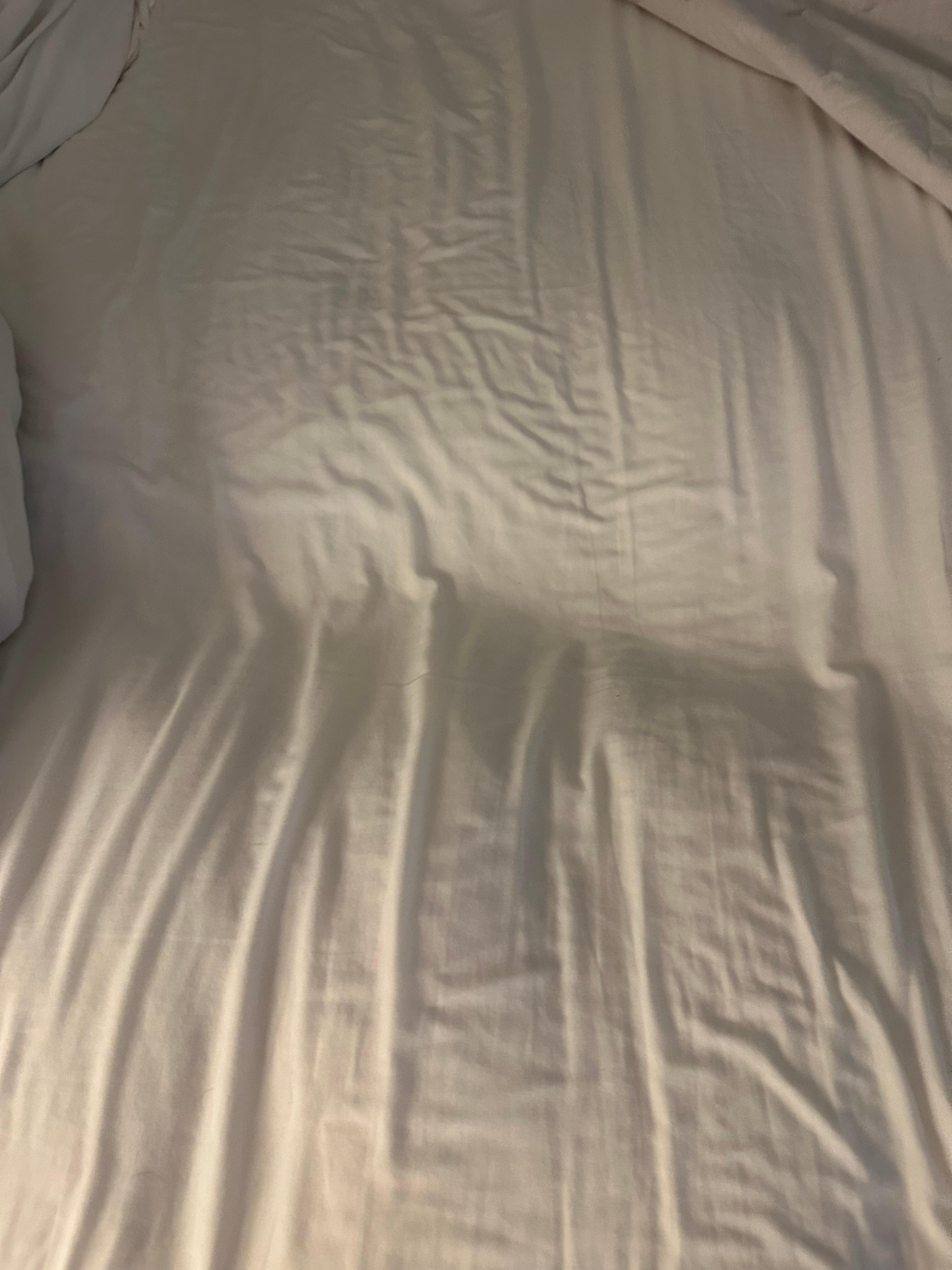 Broken bed close up