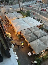 View from my window - restaurants and bars downstairs