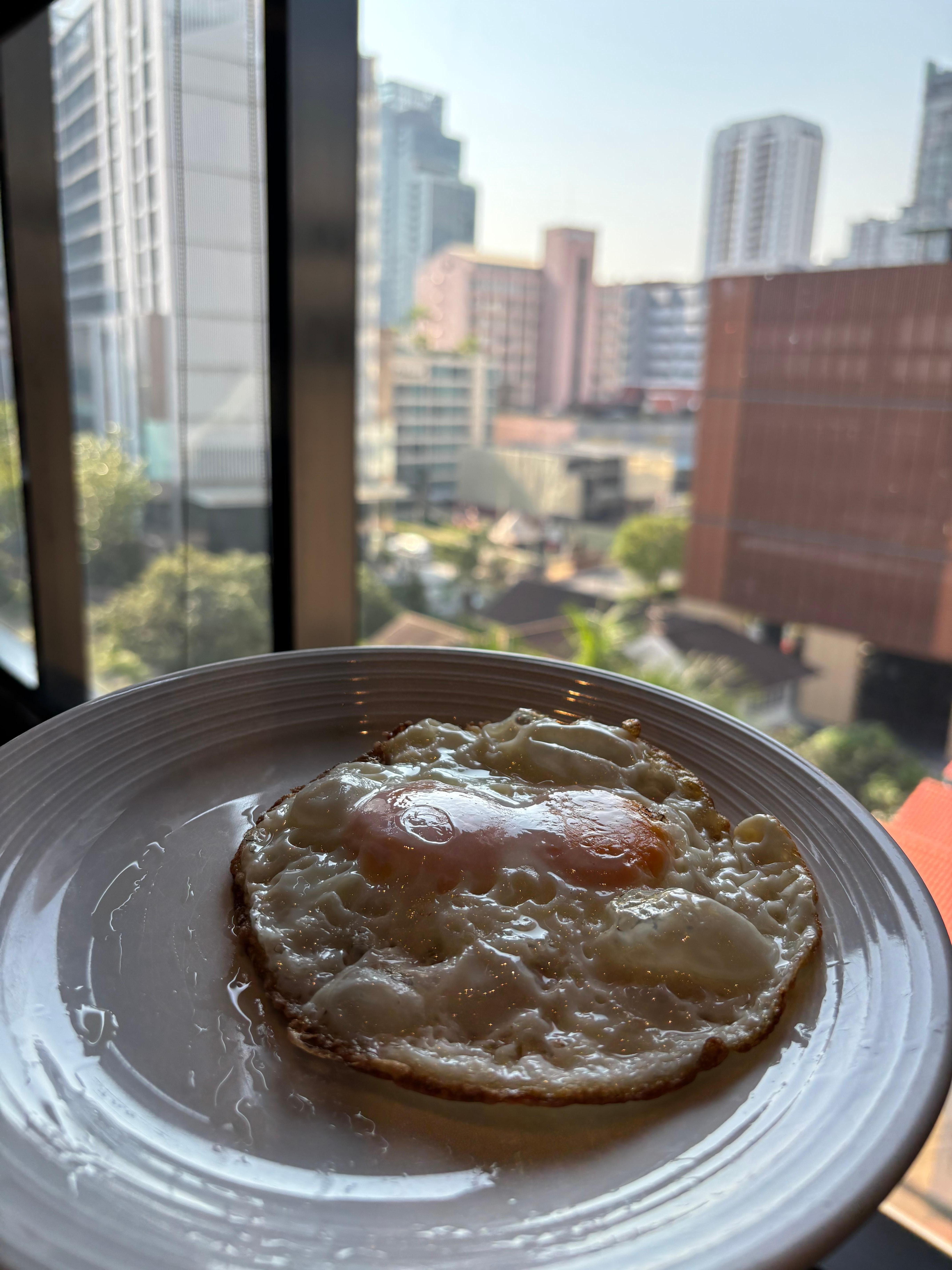 Great breakfast with a view