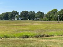 View from the back yard over the marsh.
