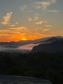 Sunrise from our upstairs bedroom