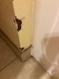 Mildew and rust in bath