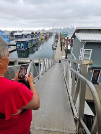 Tide in, easy, tide out, steep ramp, just the facts of life at an ocean marina.