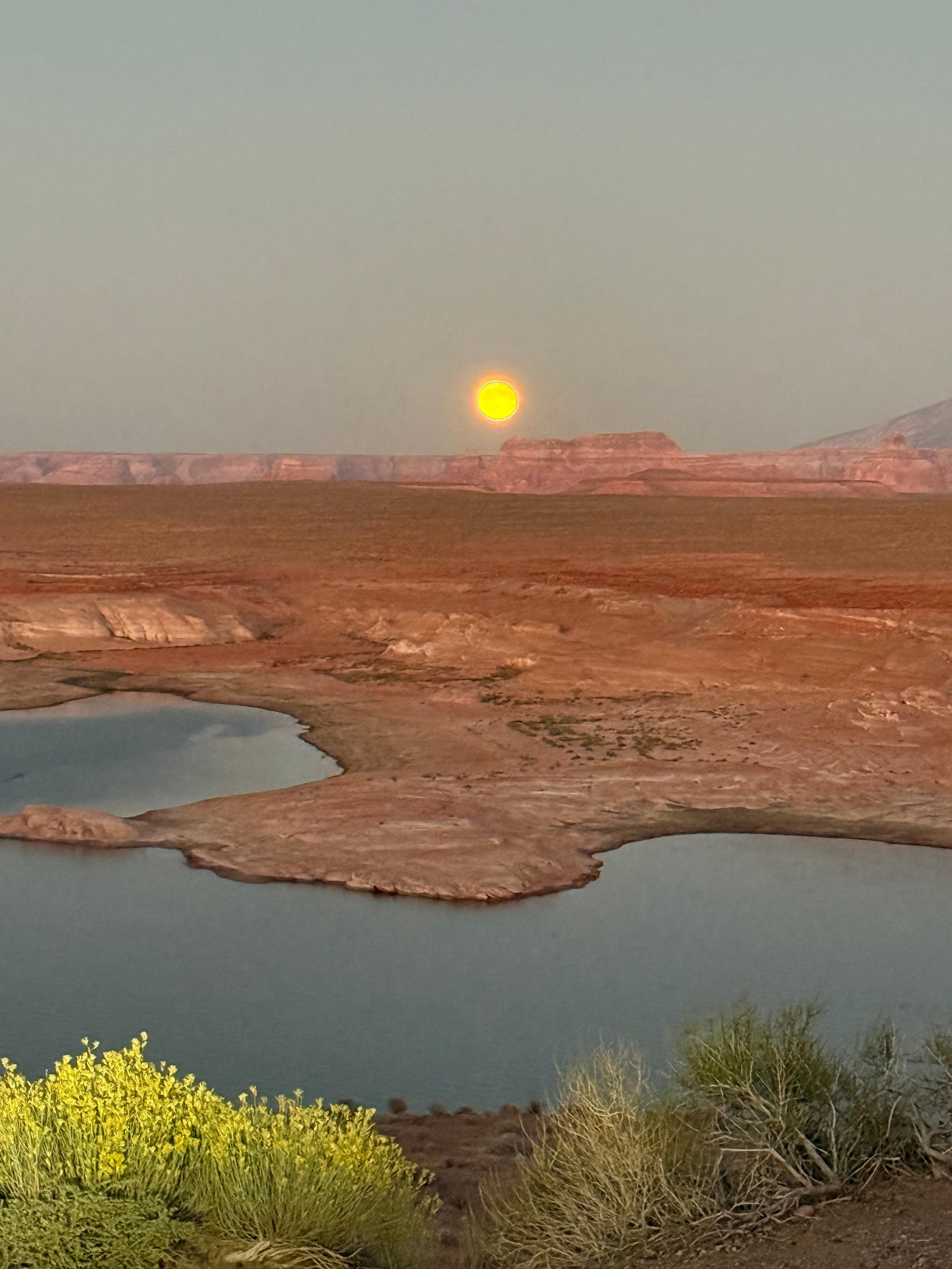 Full moon over Lake Powell