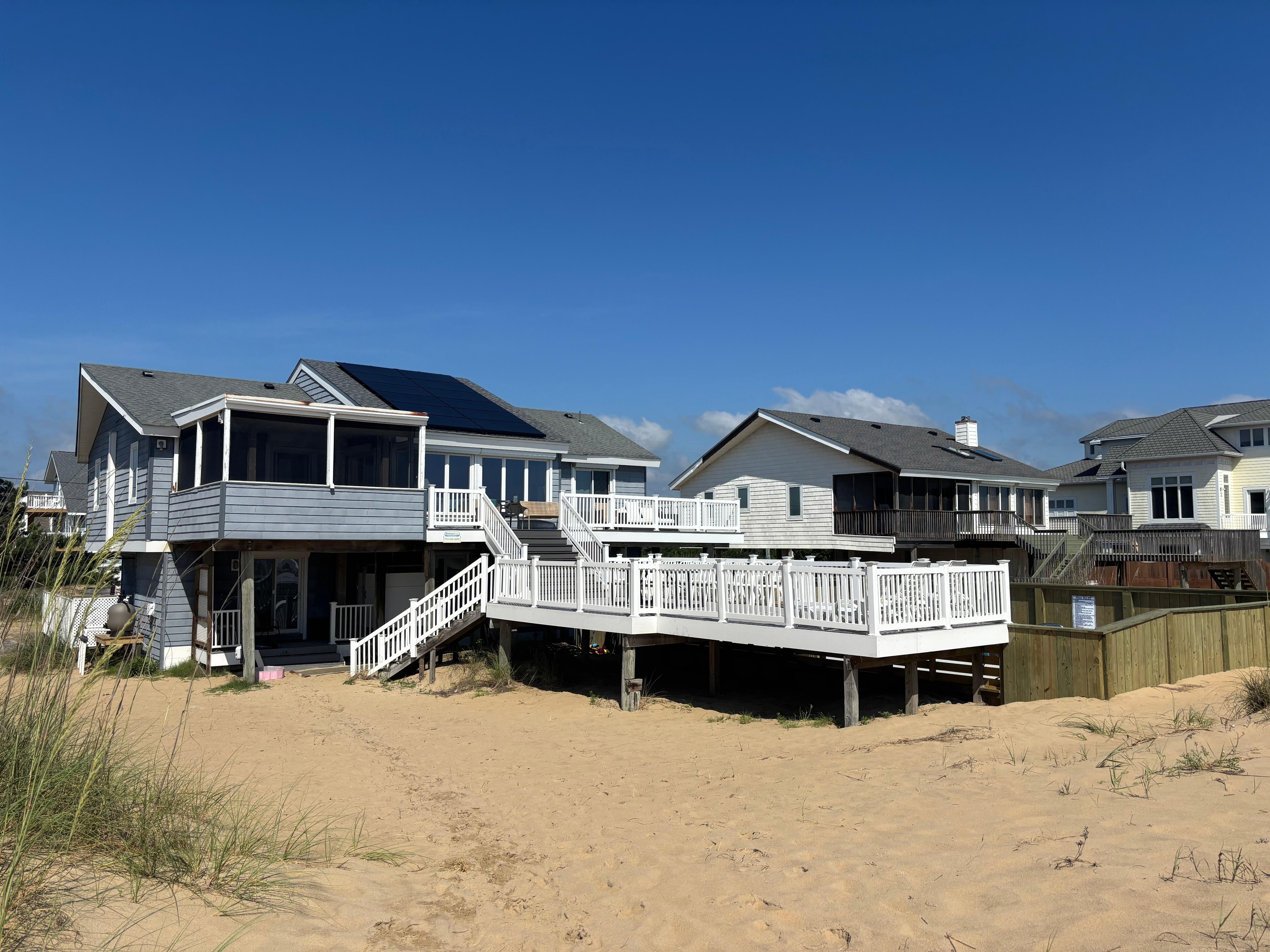 House coming back from the beach 