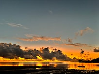 sunset view from backyard