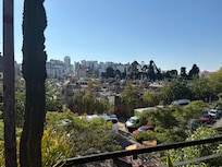 View of the cemetery from the rooftop