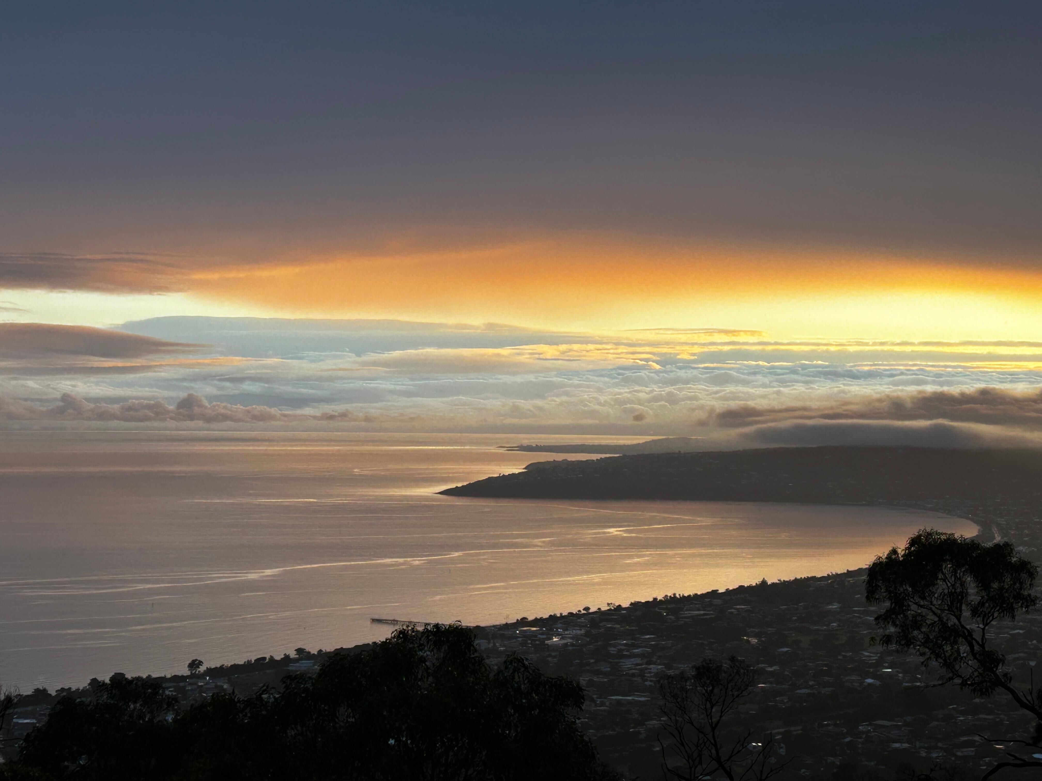 Sunrise from the balcony 
