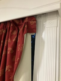 Curtains and trim broken