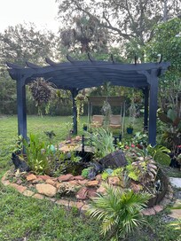 Little tranquil oasis, I loved sitting out here early morning
