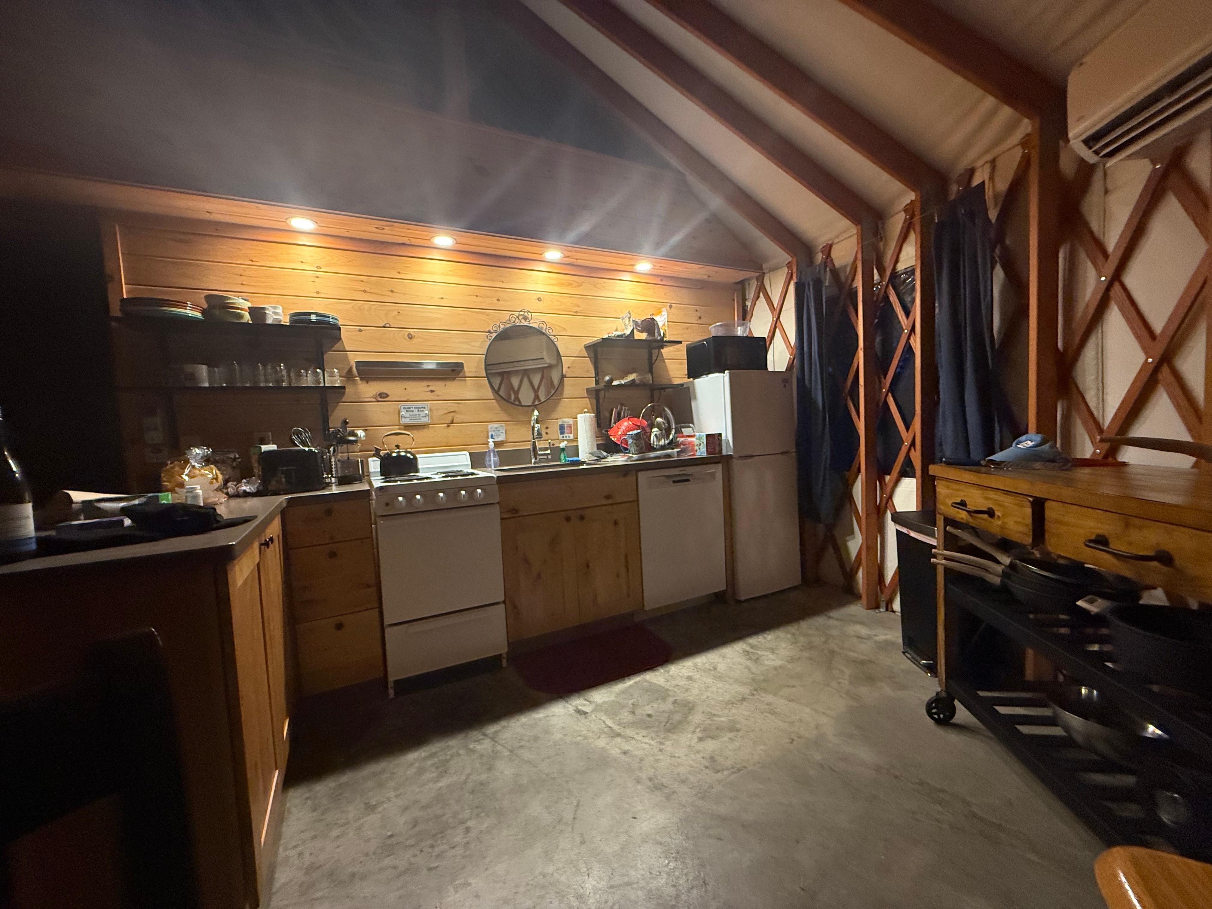 Kitchen was well equipped. We cooked at “home” for most meals, and had everything we needed. 