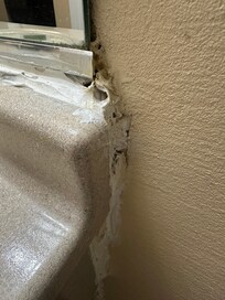 Mold around sink