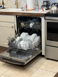 The full dishwasher we were welcomed by