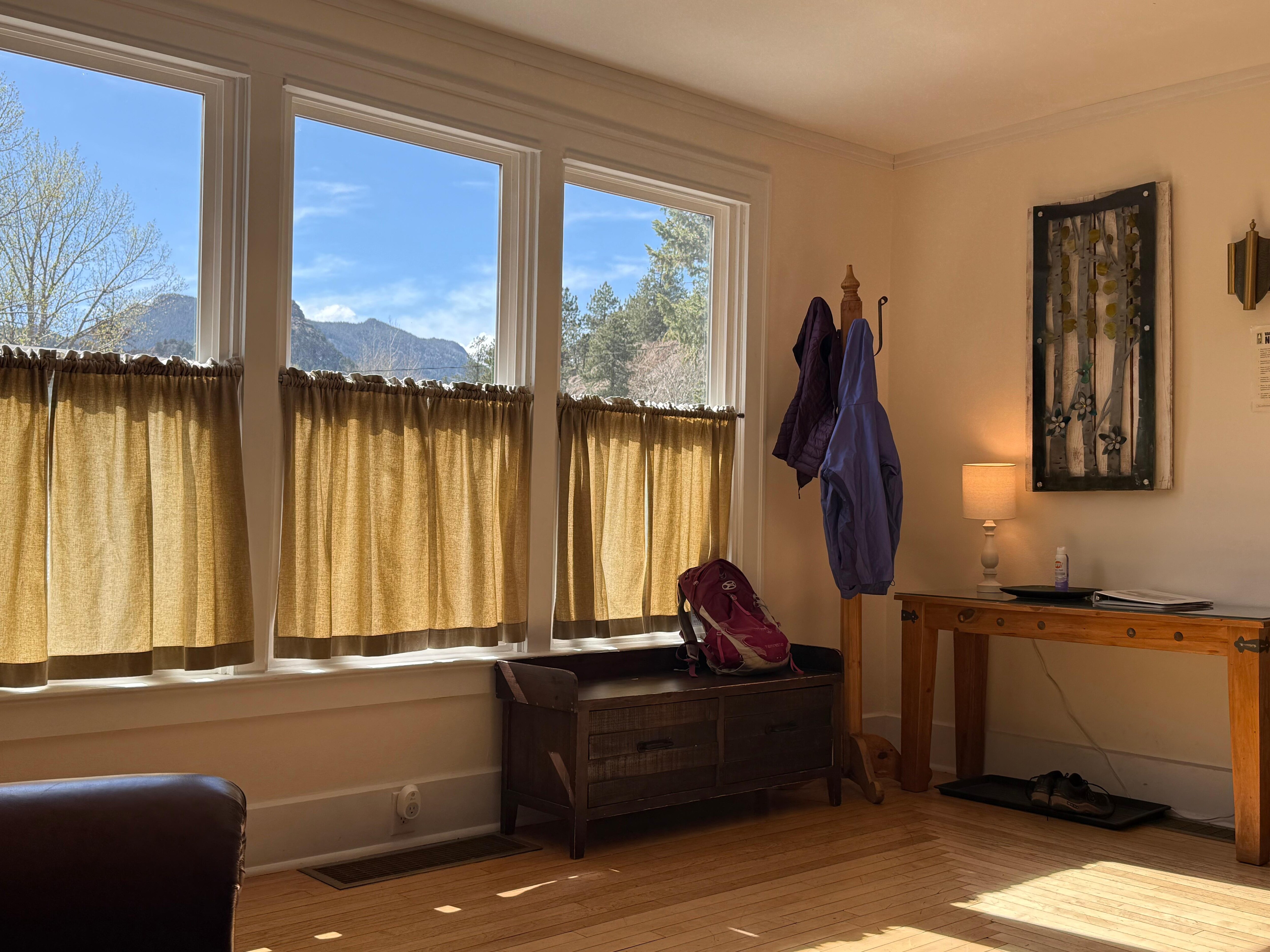 Living room had great views 