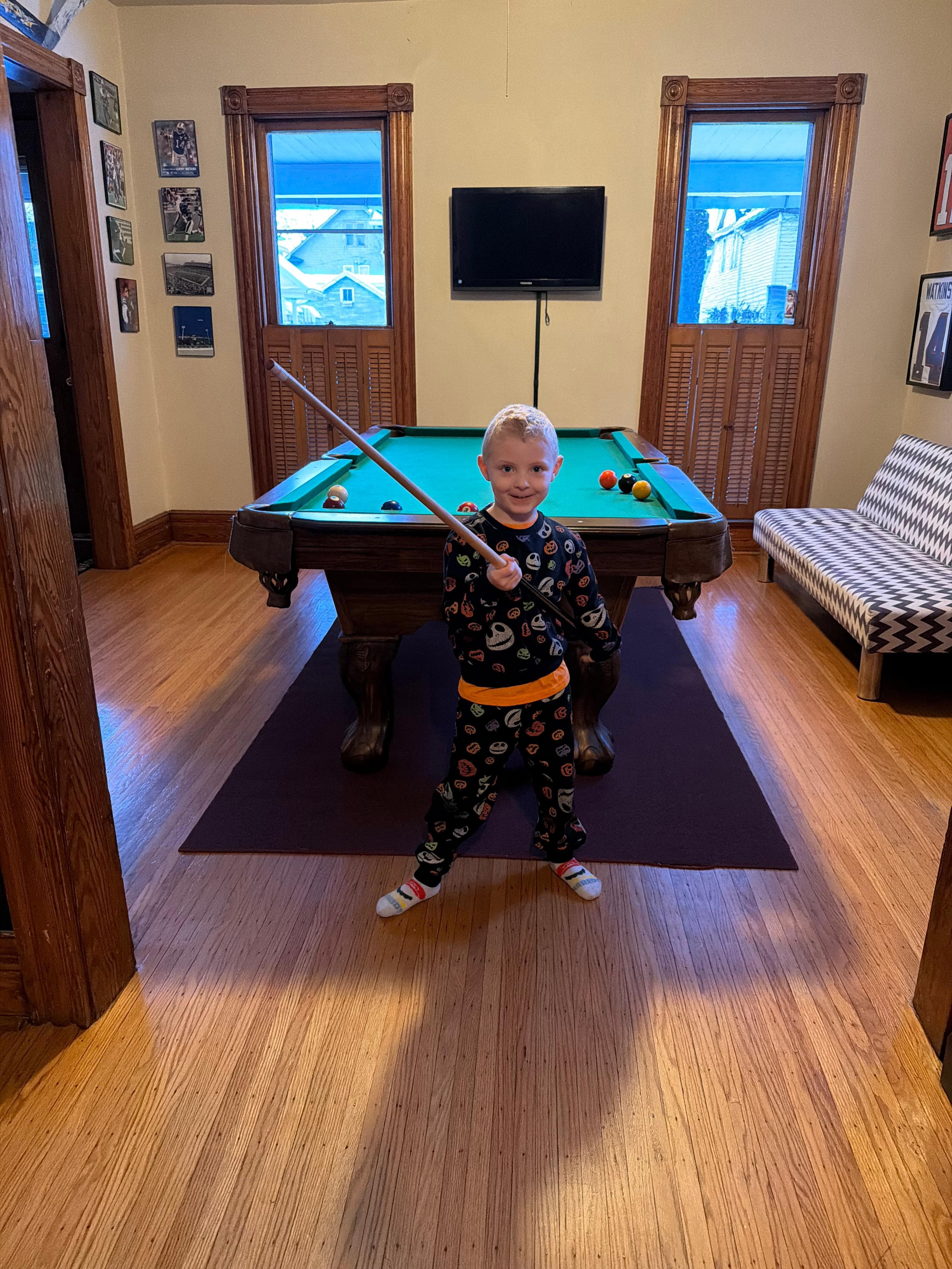 My 4 year old loving the game room amenities!