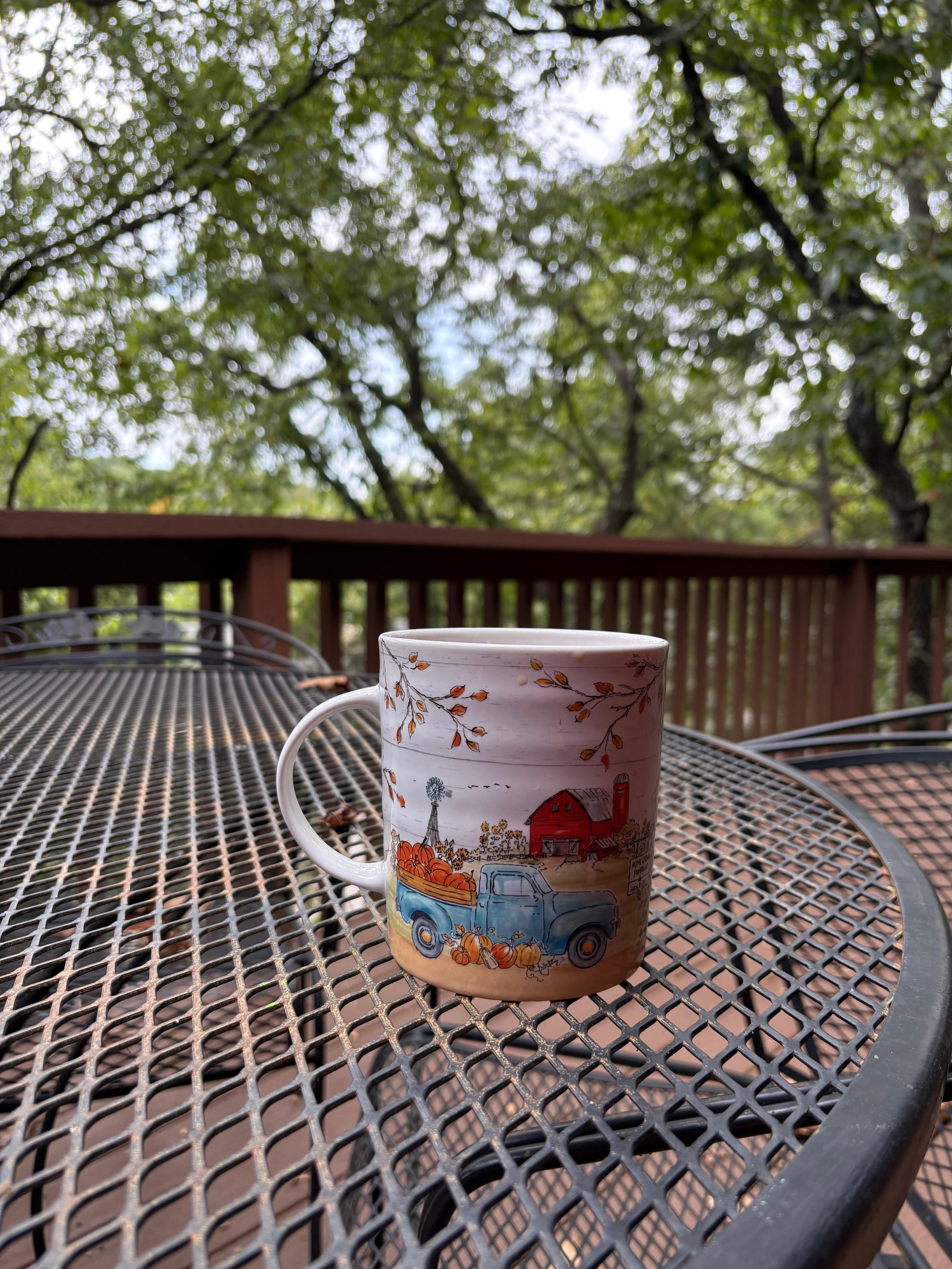 Enjoyed the weather on the deck .