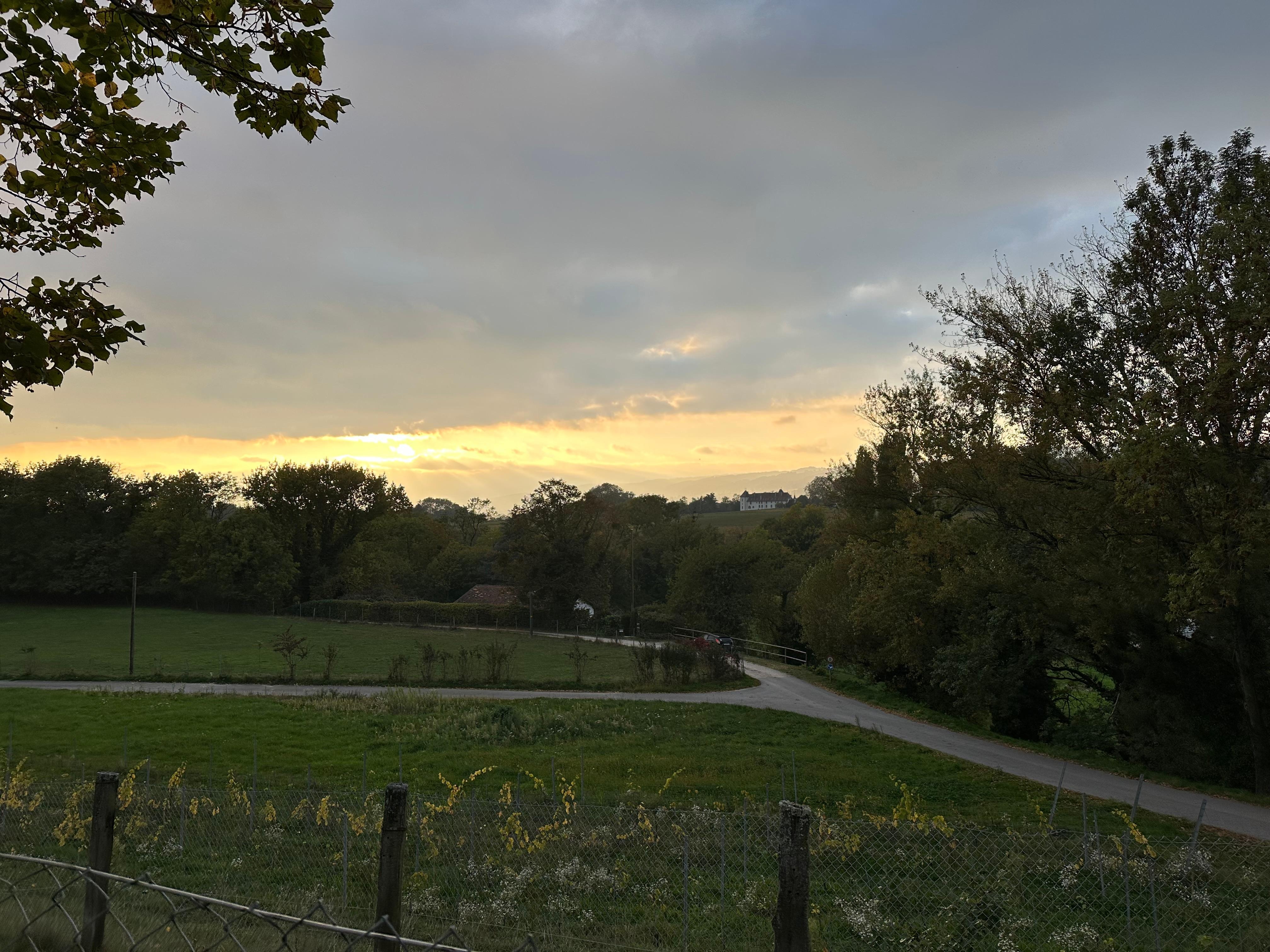 Accross the street from hotel