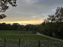 Accross the street from hotel