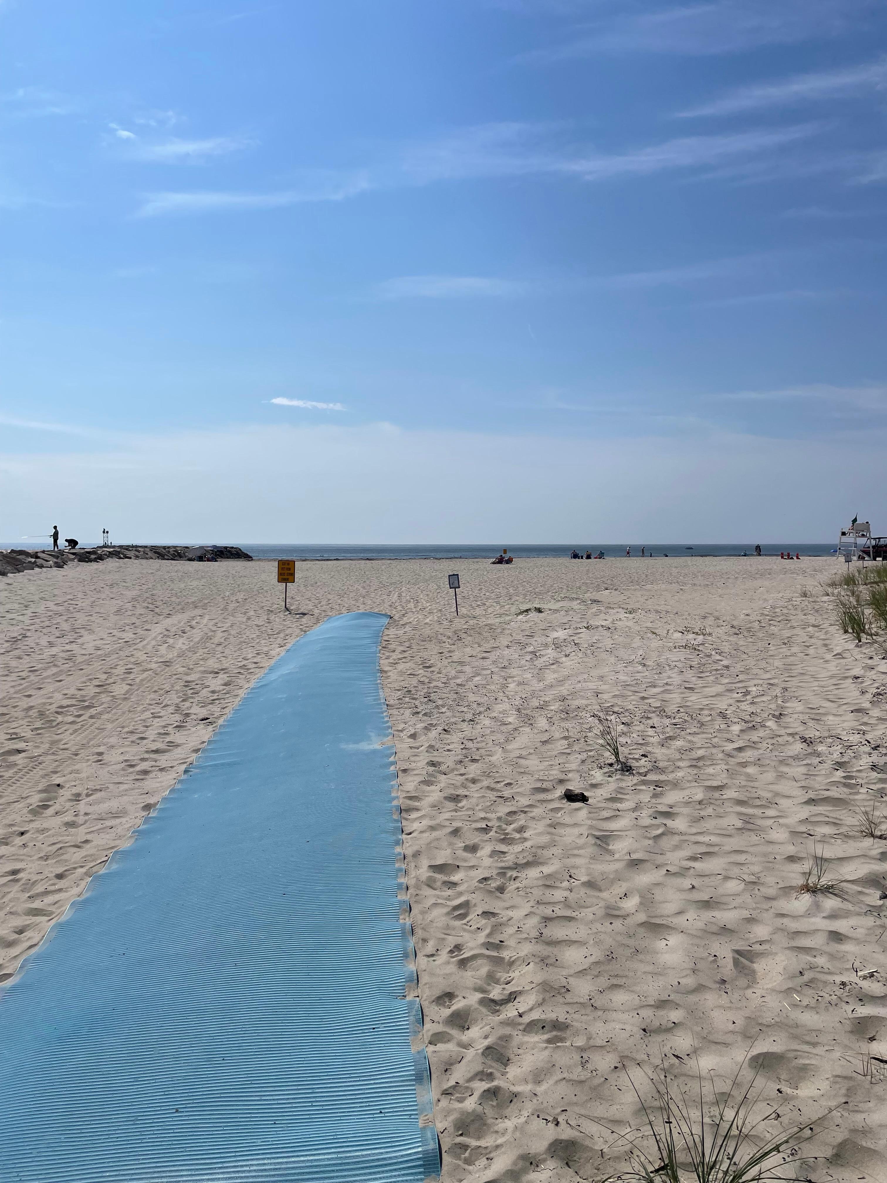 Beach at the end of private path from the house.