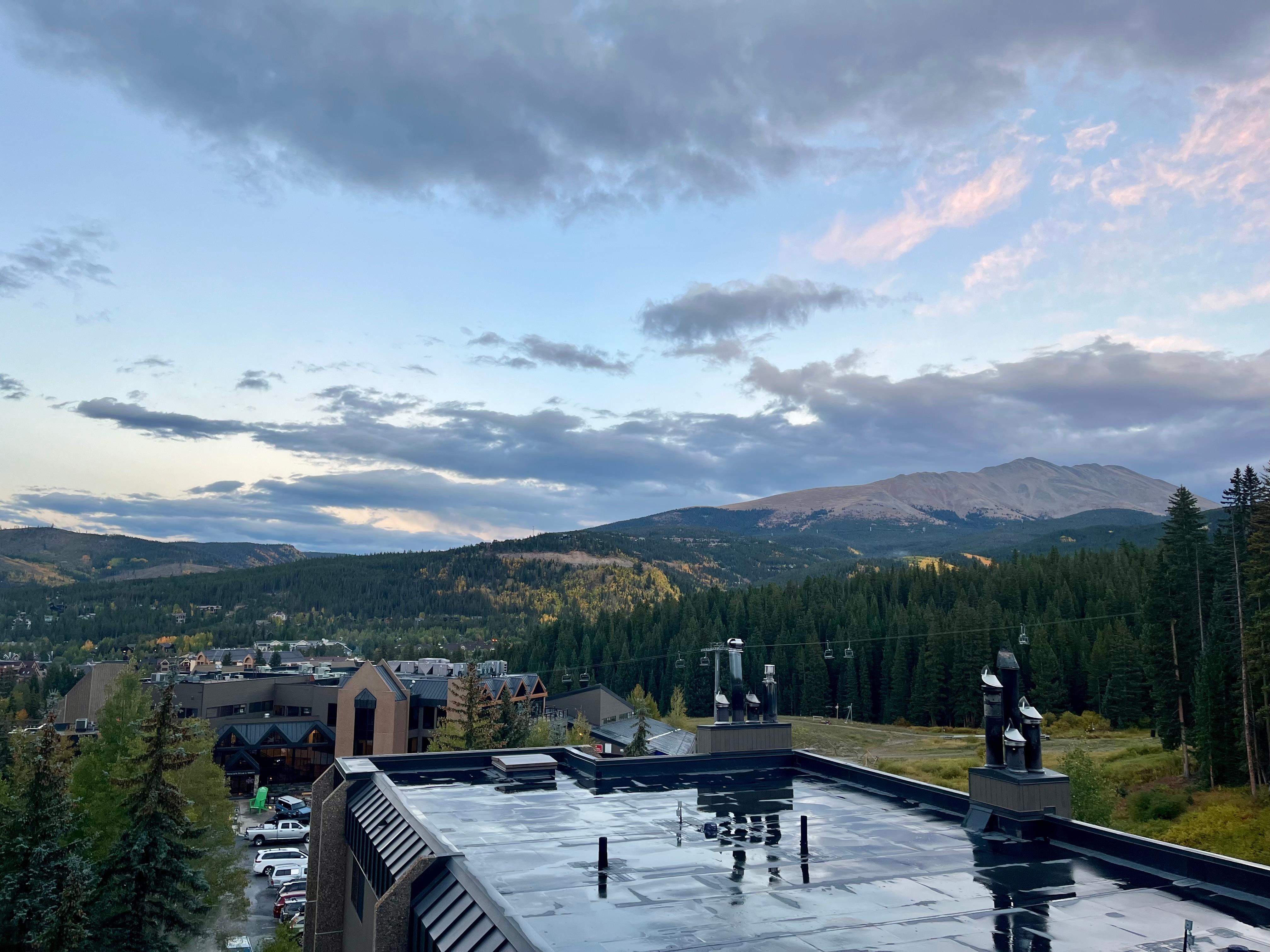 The view from the room was beautiful 