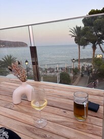 Lovely local rooftop bar.
