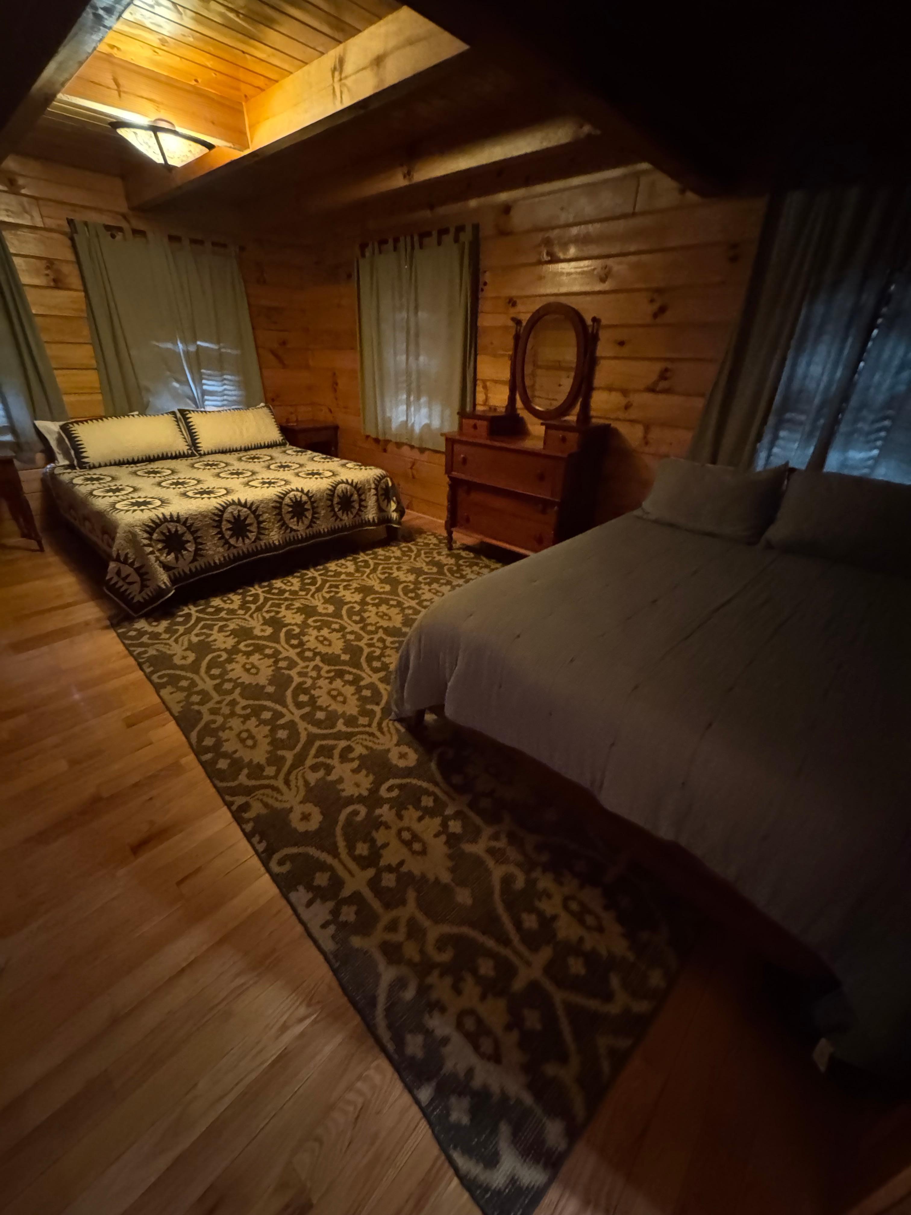One of the cozy bedrooms