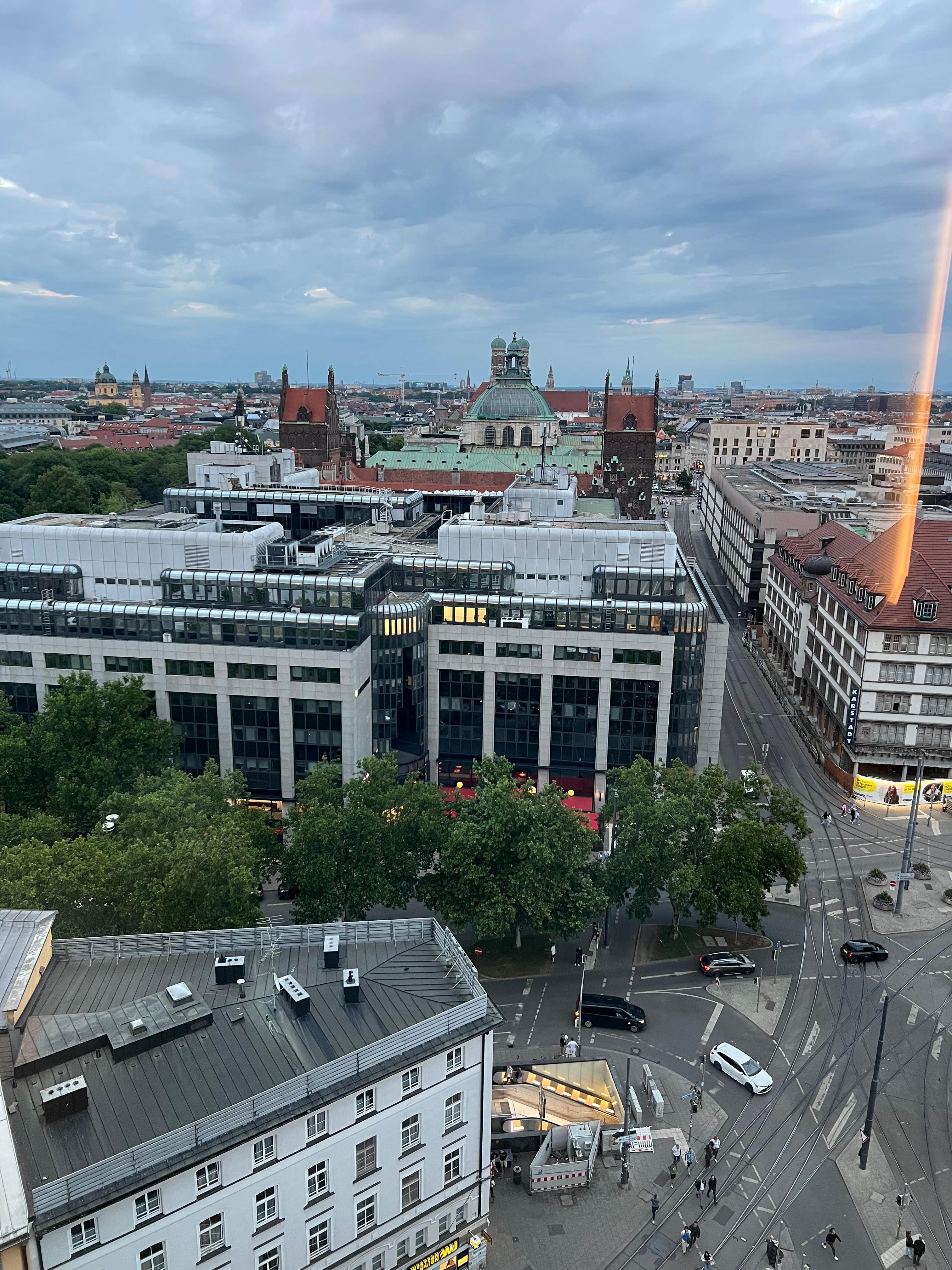 The view from our hotel room on the 13th floor.