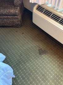 Several stains on floor