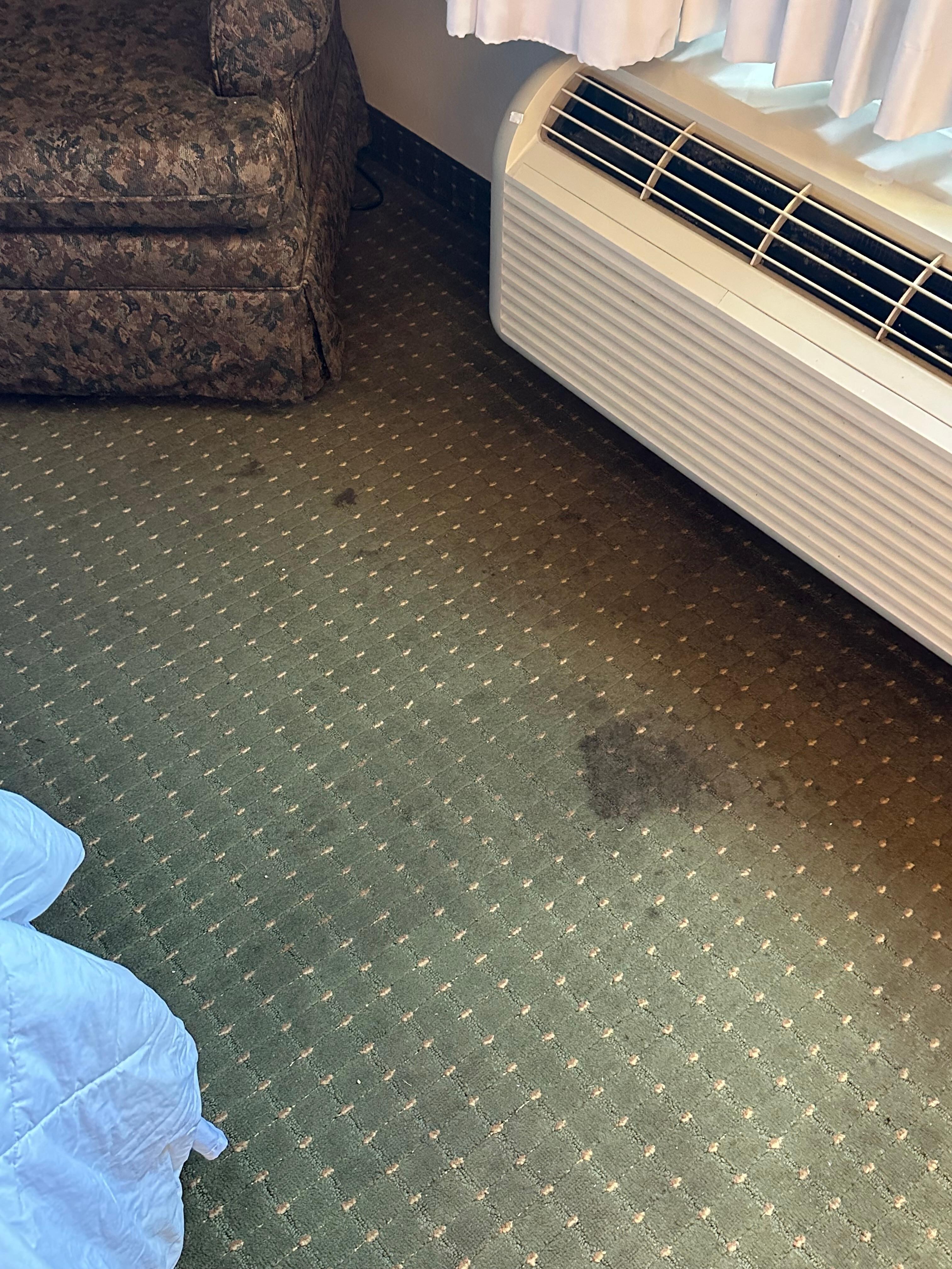 Several stains on floor 