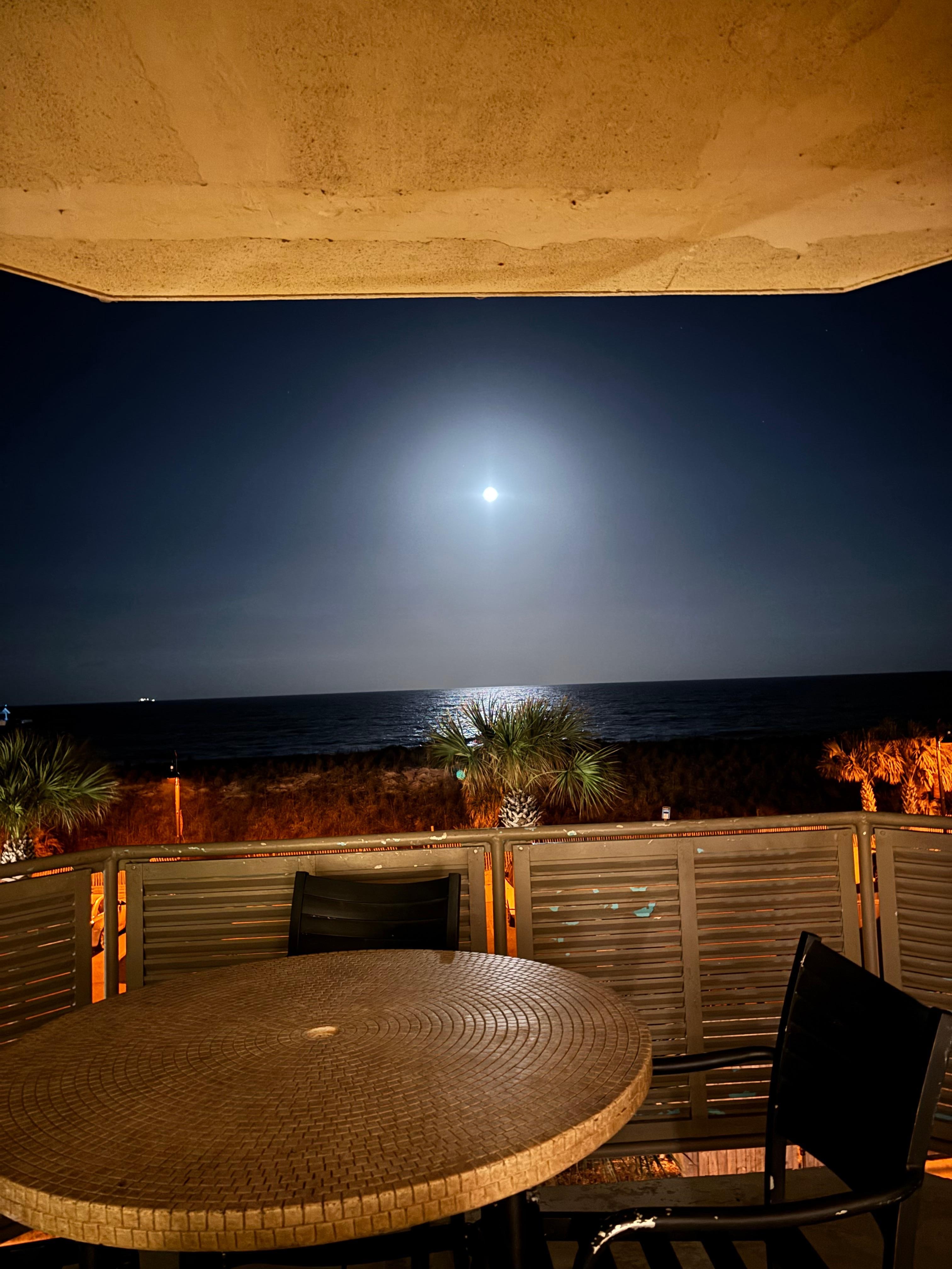 Beautiful full moon rising